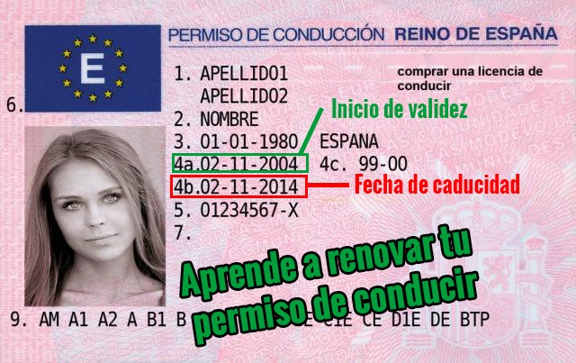 renovar permiso de conducir